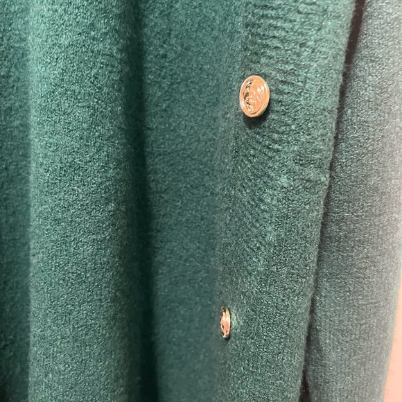 Ellos Women's Plus Size Button Trim Pullover Green Sweater Size 1X New - Picture 3 of 8